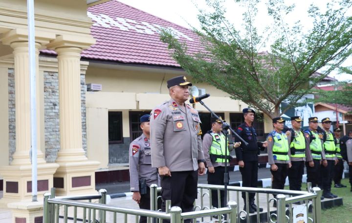 Wakapolda Jambi Cek Kesiapan Personel Polres Merangin Dalam Pengamanan Pilkada Pada Operasi Mantap Praja (OMP) Siginjai 2024*