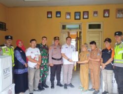 Pastikan Pemilukada Berjalan Aman Dan Lancar, Polres Merangin Kawal Logistik Sampai Ke Panitia Pemungutan Suara (PPS)