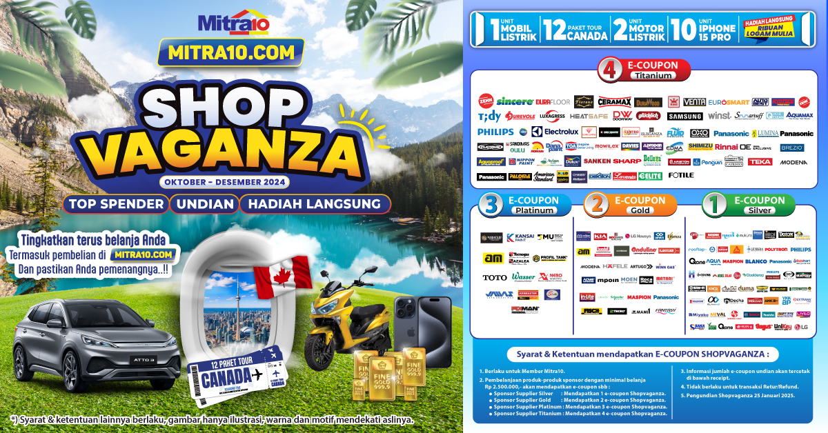 Shopvaganza 2024, Masih Ada Waktu! Kumpulkan Kupon dan Menangkan Liburan ke Kanada