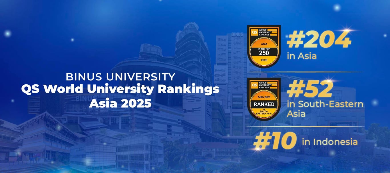 BINUS UNIVERSITY Naik 20 Peringkat Se-Asia dalam Pemeringkatan QS World University Rankings Asia