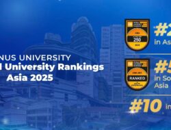 BINUS UNIVERSITY Naik 20 Peringkat Se-Asia dalam Pemeringkatan QS World University Rankings Asia