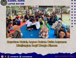 Rayakan Natal Lapas Batam Buka Layanan Kunjungan Bagi Warga Binaan