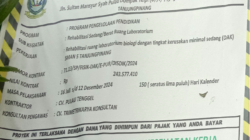 “Luar Biasa” Program Rehabilitasi Sekolah SMAN 5 Tanjungpinang kontraktor: CV. Pulau Tenggel Konsultan Pengawas: CV. Trimetrikarya Konsultan Sesuai Dengan Kerangka Acuan Kerja Serta Berpedoman pada Spesifikasi Teknik yang Berlaku Sehingga Diperoleh Hasil Pekerjaan yang sudah di Tetapkan