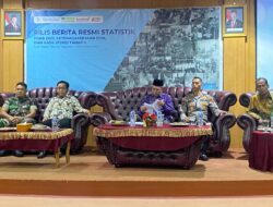 Pasi Ops Kodim 0420/Sarko Hadiri Rilis Berita Resmi Statistik di Kabupaten Merangin