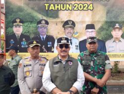 Dandim 0417/Kerinci Bersama Firkompimda Kabupaten Kerinci ,Hadiri Apel Kesiapsiagaan Penanggulangan Bencana Hidrometeorologi Tahun 2024