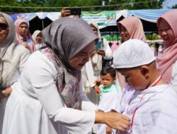 Ribuan Anak TK Ikuti Peragaan Manasik Haji bunda Paud Merangin: Semoga Nanti Menjadi Haji Sesungguhnya
