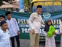 Sebanyak 15 Anak Merangin Ikuti Festival Anak Sholeh XXI dilepas Sekda Merangin Fajarman dari Rumah Dinas Bupati