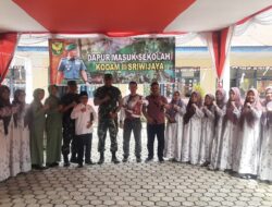 Dukung Program Pemerintah Turunkan Stunting, Kodim 0417/Kerinci Gelar Program Dapur Masuk Sekolah.