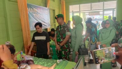 Bazar UMKM, Layanan Pengobatan Gratis, dan Sunatan Massal Warnai HJK Ke-79 di RS DKT Bangko dengan Dukungan Dandim 0420/Sarko” 