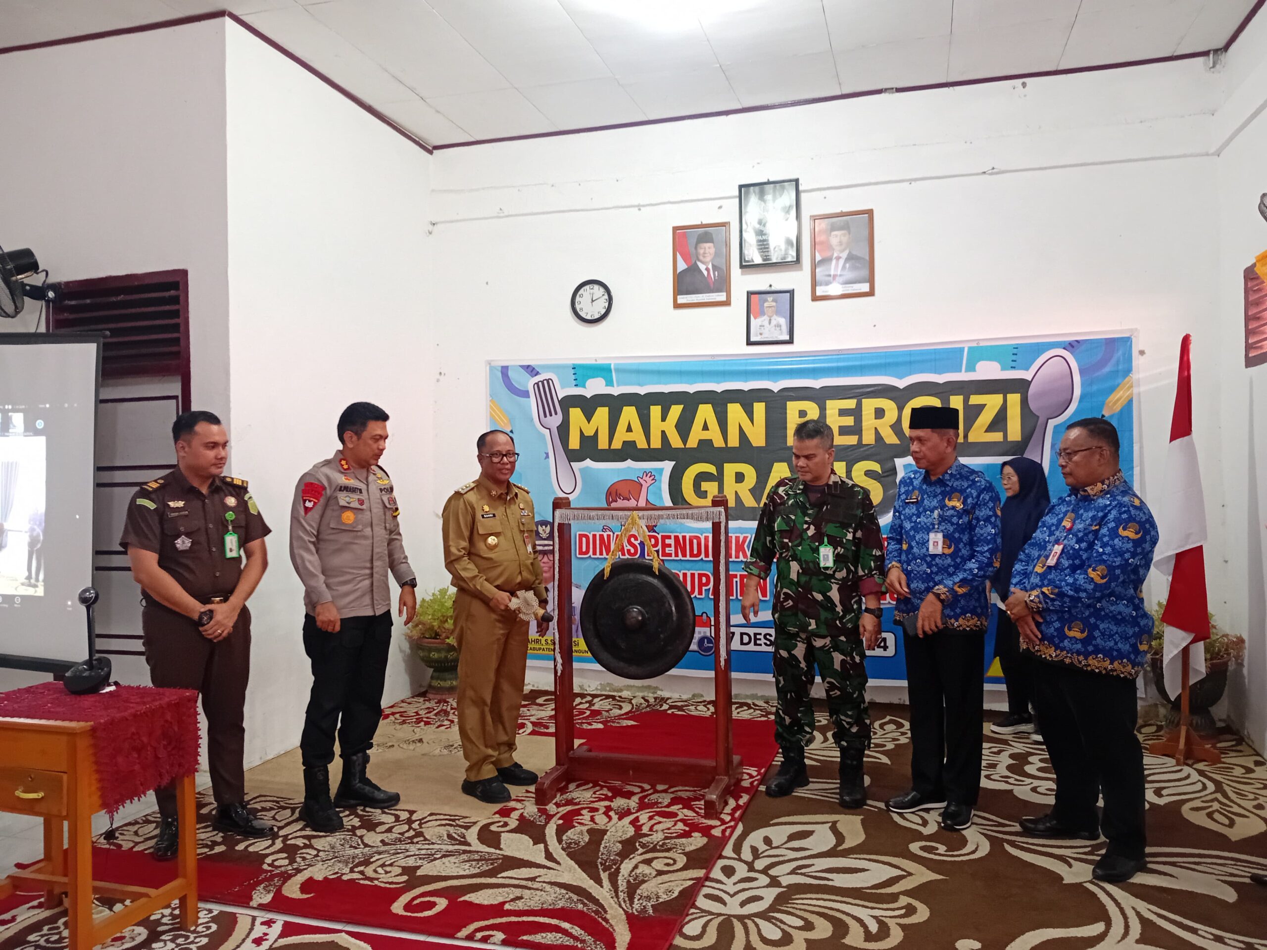 Wujudkan Pendidikan Sehat, Dandim 0420/Sarko Dukung Launching Makan Bergizi Gratis untuk Siswa”