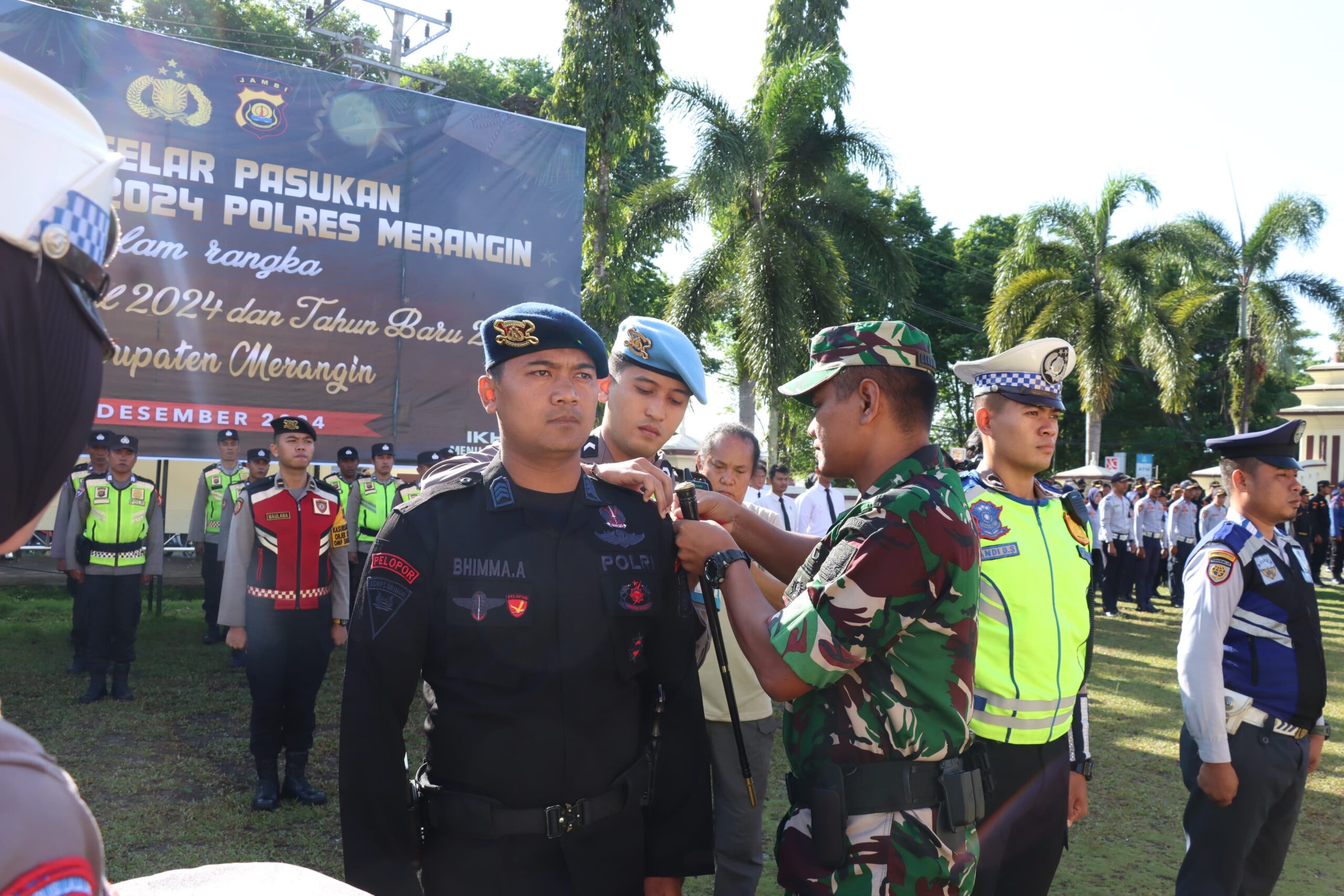 Apel Gelar Pasukan Operasi Lilin 2024, Dandim 0420/Sarko Tegaskan Kesiapan Pengamanan Natal dan Tahun Baru