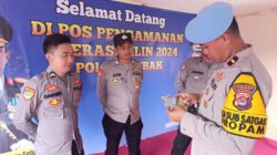 Hari Pertama Ops Lilin Maung 2024, Si Propam Polres Lebak Laksanakan Pengecekan Personil Pam Pospam dan Posyan