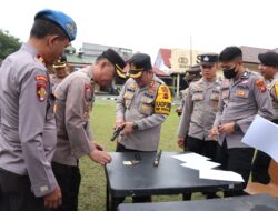 Antisipasi Penyalahgunaan Senpi, Polres Merangin Cek Kelengkapan Senpi Anggotanya