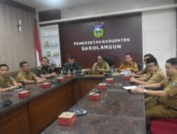 Mengatasi Inflasi, Pabung Kodim 0420/Sarko Hadiri Rapat Vicon Tim Penanggulangan Inflasi Daerah di Sarolangun