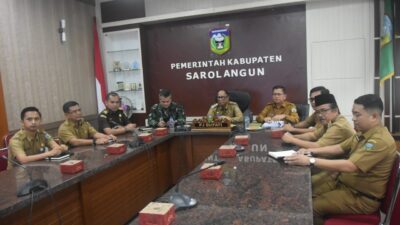 Mengatasi Inflasi, Pabung Kodim 0420/Sarko Hadiri Rapat Vicon Tim Penanggulangan Inflasi Daerah di Sarolangun