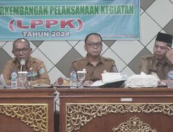 Pj Bupati Pimpin Rapat Evaluasi LPPK 2024 semua Kegiatan Pekerjaan Tahun Anggaran 2024 Rampung 100 Persen