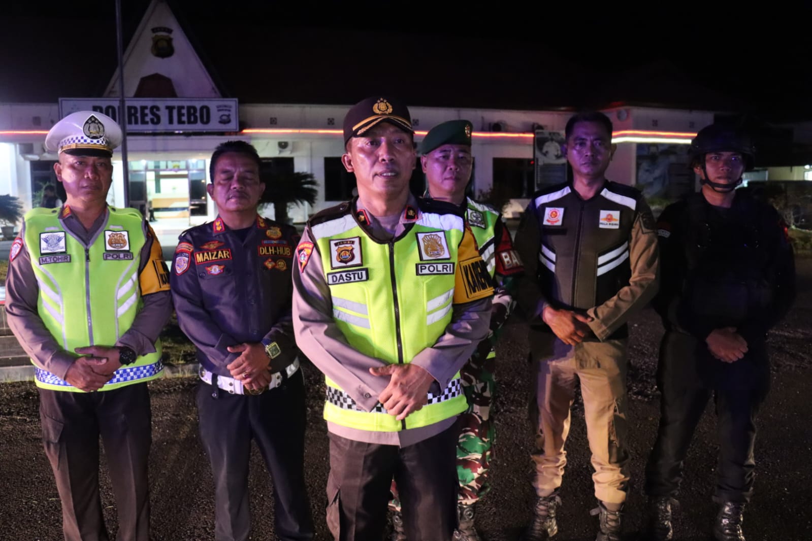 Polres Tebo Gelar Patroli Gabugan Untuk Pengamanan Natal 2024 Dan Tahun Baru 2025