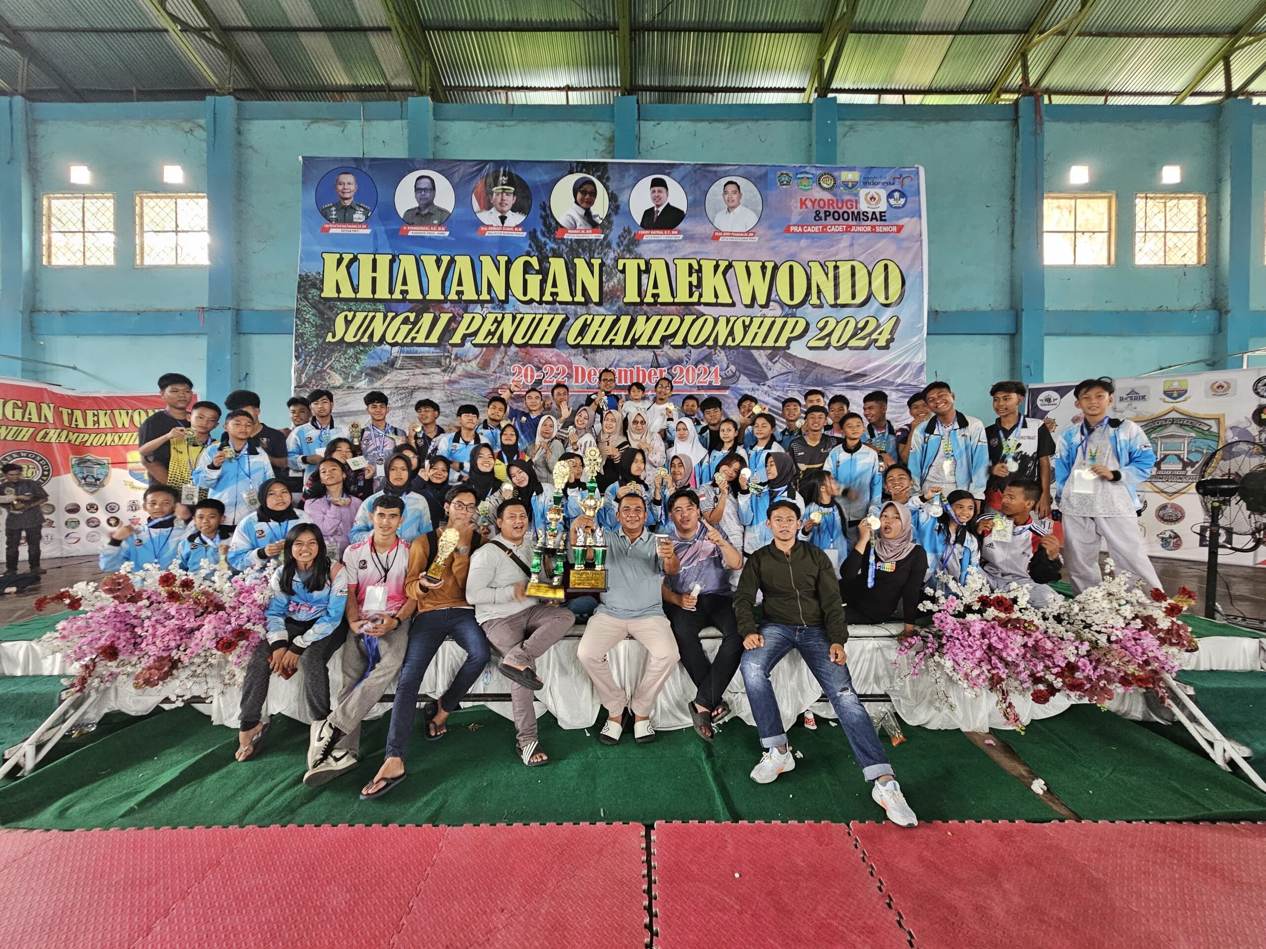 Taekwondo Indonesia Kabupaten Merangin Raih Peringkat Umum II pada Kejuaraan Tingkat Provinsi di Sungai Penuh.