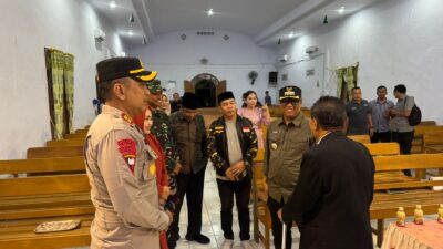 Kunjungi Pos PAM dan Pos Yan,Kapolres Beserta Forkopimda pesankan ” Berikan Layanan Humanis dan Terbaik Untuk Masyarakat “.