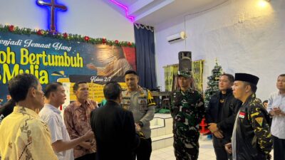 Kapolres Sarolangun Bersama Forkopimda Tinjau Pospam Natal dan Tahun Baru