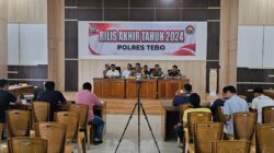 Polres Tebo Gelar Rilis Akhir Tahun 2024 dan Pemusnahan Barang Bukti Hasil Operasi Pekat