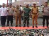 Hasil Ops Pekat, 754 Botol Miras dan 250 Liter Tuak Dimusnahkan Sebanyak 310 Knalpot Brong Juga Dihancurkan