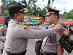 Kapolres Tebo Pimpin Upacara Korp Raport Kenaikan Pangkat Sebanyak 46 Personel Periode 1 Januari 2025