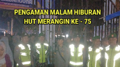 Polres Merangin dan Kodim 0420/Sarko Gandeng Bersama Ciptakan Situasi Kondusif Malam Hiburan HUT Kabupaten Merangin ke-75 tahun 2024.