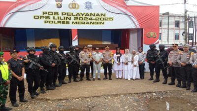 Kapolres Merangin Kunjungi Pos PAM dan Pos Yan Nataru 2024/2025,Berikan Pelayanan dengan Humanis Pada Masyarkat