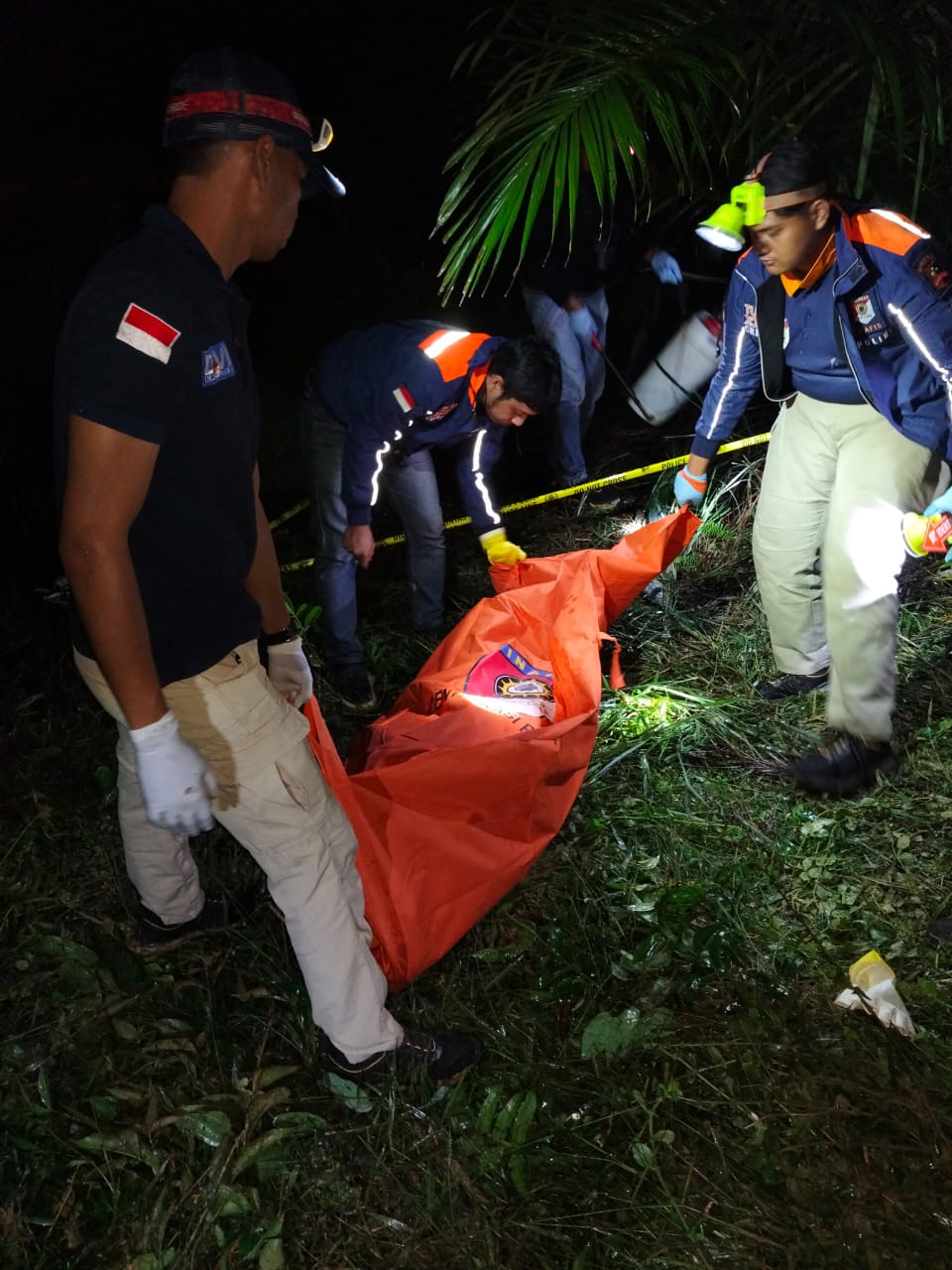 Gempar Penemuan Sesosok Zenajah Laki-Laki di Areal Lahan Sawit Desa Mungguk Bantok