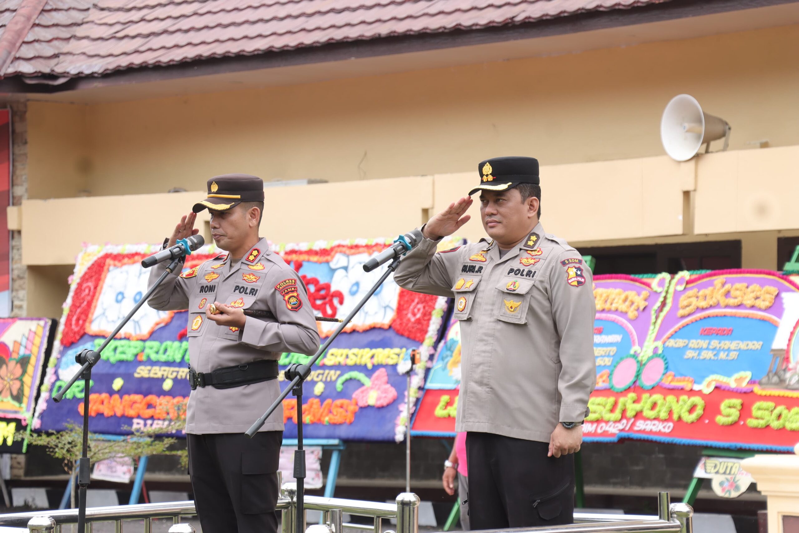 AKBP. Roni Syahendra Katakan Butuh Dukungan Bersama Untuk Mewujudkan situasi Kamtibmas Di Wilayah Hukum Polres Merangin.