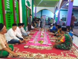 Acara Pengajian di Masjid Desa Sungai Gedang Dihadiri Babinsa dan Bhabinkantibmas