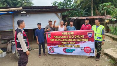 Bhabinkamtibmas Gencar Sosialisasikan Bahaya Judi Online di Desa Bangun