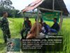 Koramil 420-07/Sei Manau Berperan Aktif dalam Peninjauan dan Pembinaan Lahan ketahanan Pangan komoditi padi sawah