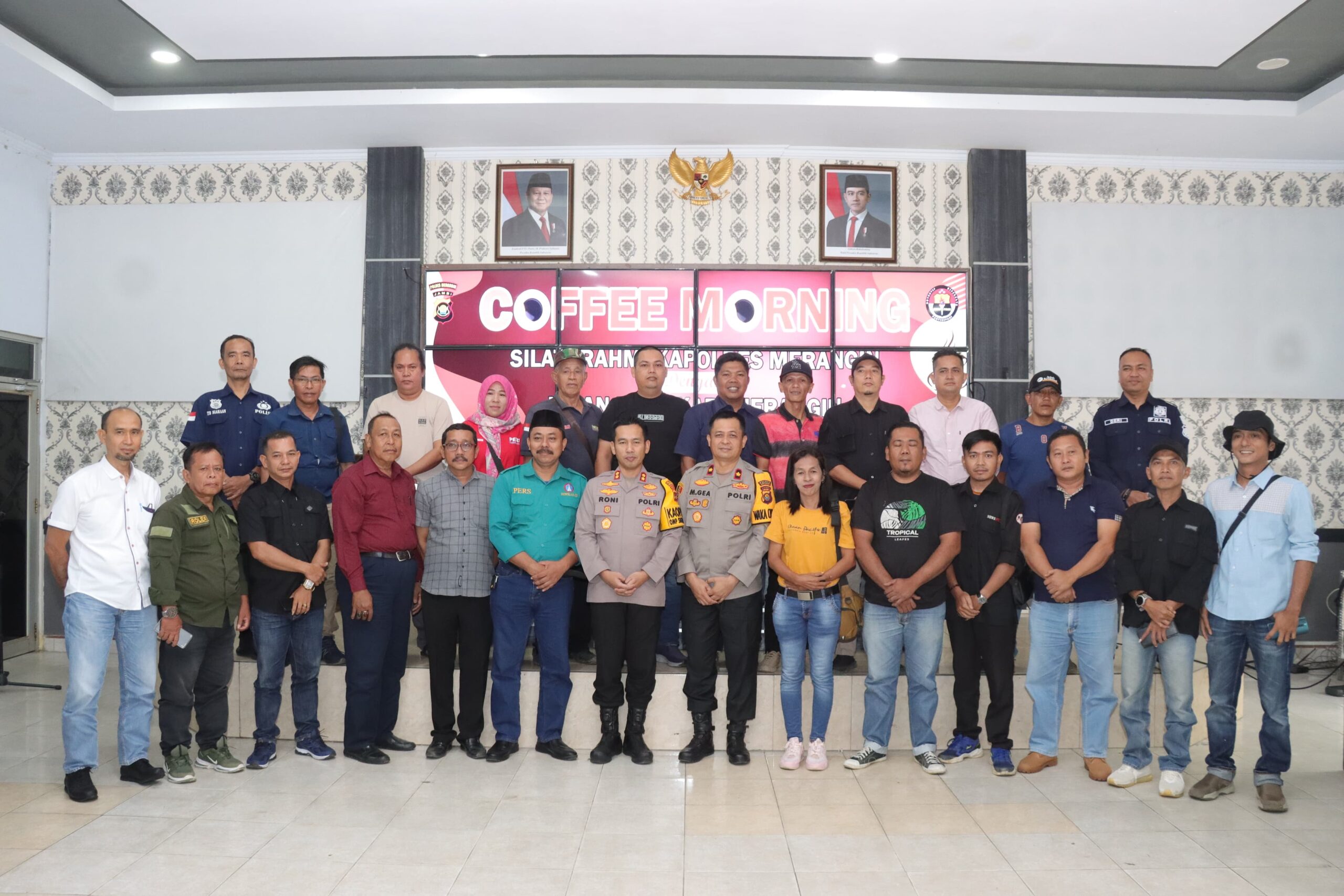 Jalin Silaturrahmi, Kapolres Merangin Gelar Coffee Morning Bersama Insan Pers