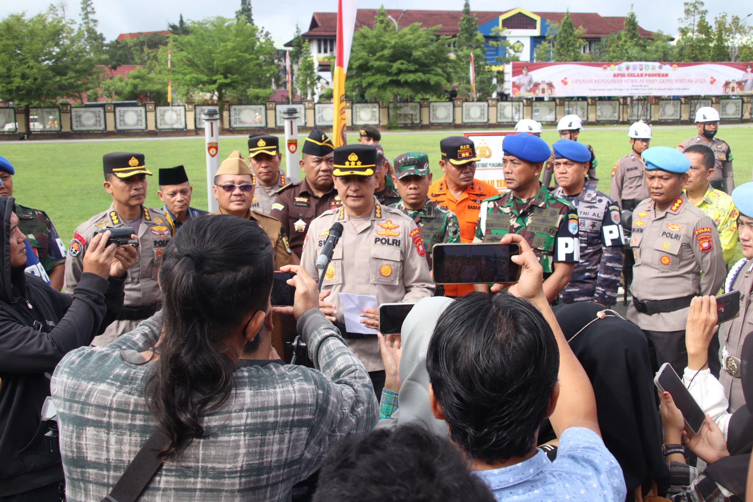 Operasi Liong Kapuas 2025 Resmi Dimulai, Polda Kalbar Gelar Apel Pasukan