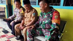 Ciptakan Desa Aman dan Kondusif, Sertu Akil Lukman Bangun Komunikasi Sosial dengan Perangkat Desa Bernai*