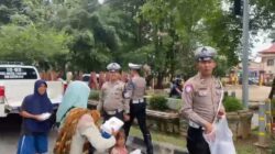 Satuan Lalulintas Polres Merangin Gelar JUM’AT BERBAGI pada Masyarakat Pengguna Jalan.