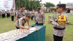 Kapolres Pimpin Apel Serah Terima Jabatan Wakapolres,Kasat dan Kapolsek DiJajaran Polres Merangin.