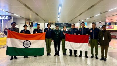 Hadiri National Cadet Corps Republic Day Camp, Enam Taruna Unhan Tiba di India