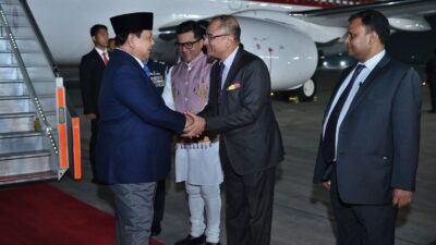 Presiden Republik Indonesia Prabowo Subianto Telah Tiba di India