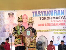 Silaturrahmi Bersama Tokoh Masyarakat Sekecamatan Nalo Tantan, Kapolres Merangin Mendapat Penganugrahan Penyematan Gelar Kehormatan Adat 
