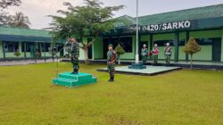 Upacara Mingguan Kodim 0420/Sarko, Tumbuhkan Semangat Nasionalisme dan Kebersamaan