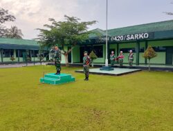 Upacara Mingguan Kodim 0420/Sarko, Tumbuhkan Semangat Nasionalisme dan Kebersamaan