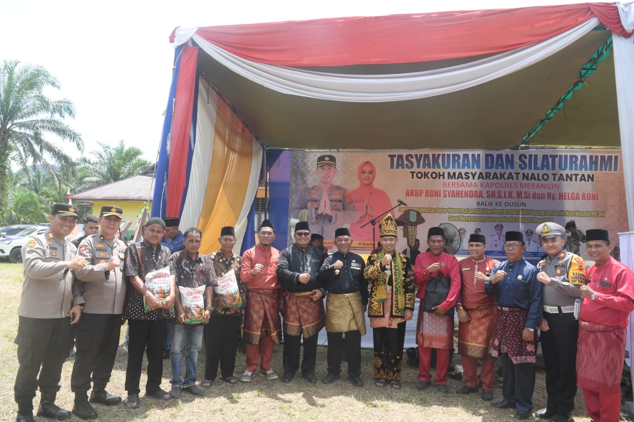 Dukung Program Pemerintah Terkait Ketahanan Pangan, Polres Merangin Bersama Forkopimda Berikan Bantuan Bibit Jagung Dan Benih Ikan Nila Kepada Masyarakat Desa Nalo Gedang