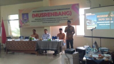 Kecamatan Padarincang Laksanakan Musrenbang RKPD THN 2026 Pemerintah Kecamatan Padarincang Laksanakan Musrenbang RKPD THN 2026