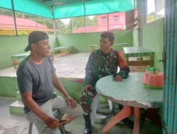 TNI Jalin Sinergitas dengan Masyarakat Ulak Makam melalui Komsos”