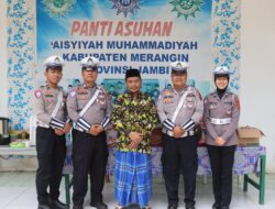 Sat Lantas Polres Merangin Sambangi Panti Asuhan Aisyiyah Muhammadiyah dalam Giat Jum’at Berkah