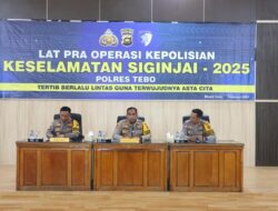 Kapolres Tebo Pimpin Langsung Lat Pra Operasi Kepolisian Keselamatan Siginjai 2025