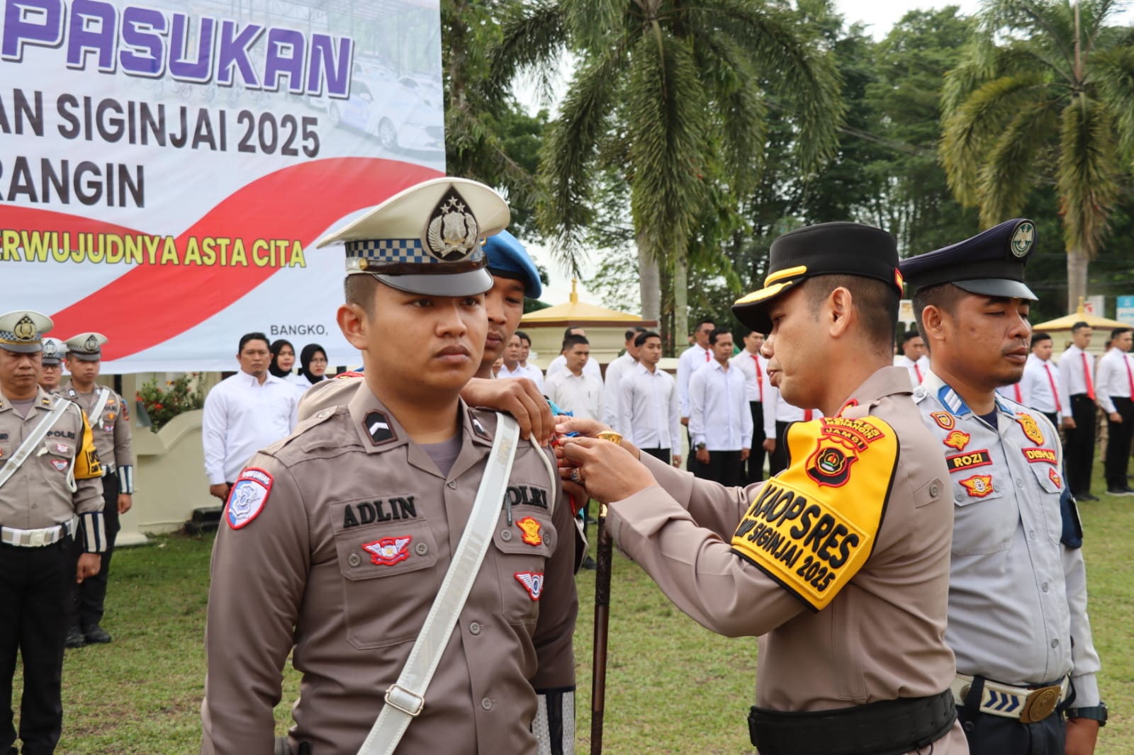 AKBP Roni Syahendra, SH.,S.I.K.,M.Si., Apel Gelar Pasukan Operasi Keselamatan Siginjai tahun 2025 Mengedepankan Tindakan Preventif dan ETLE